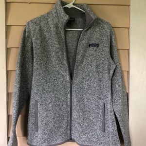 Patagonia zip up fleece | grey | medium | EUC